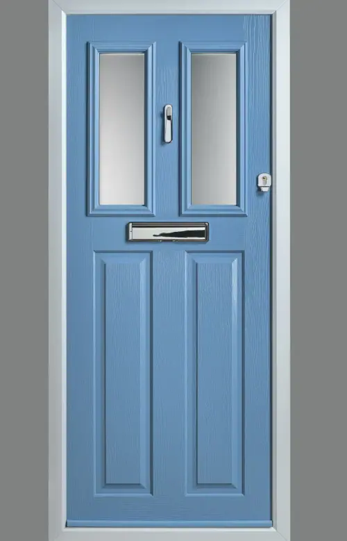 Solidor Canterbury composite door in Pottery Blue