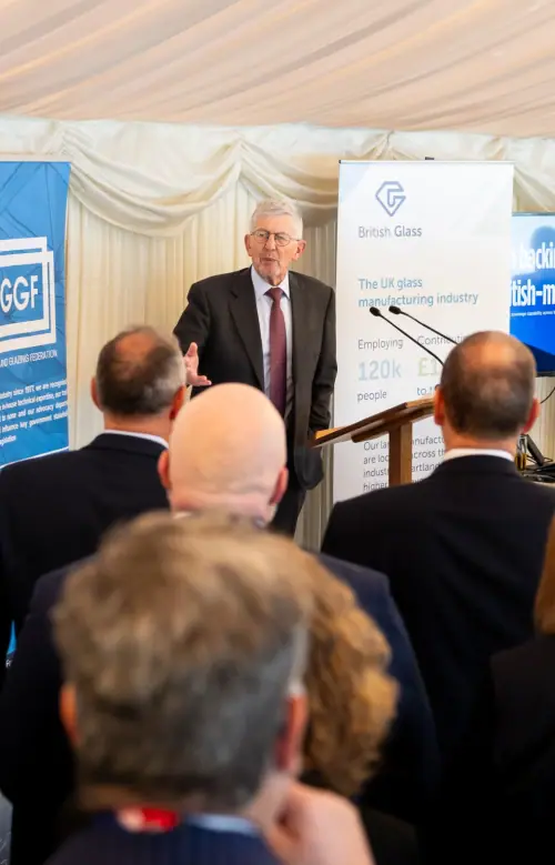Lord Foster at UK Glass and Glazing Parliamentary reception