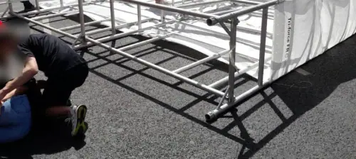 Serious Injuries As Tumbling Tower Lands On Public