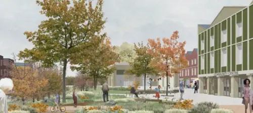 Concept layout map of the Tendring Colchester Borders Garden Community plot, illustrating where 7,750 new homes are now unblocked following the Water Delivery Taskforce intervention.