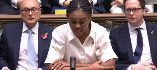 Conservative Party leader Kemi Badenoch, whose response to Budget 2026 features alongside reactions from business and industry organisations.