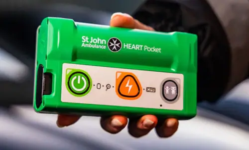 Introducing the  HEART Pocket defibrillator