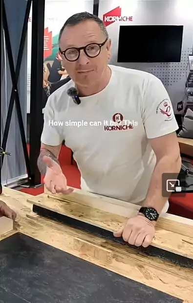 Man demonstrating rooflight installation